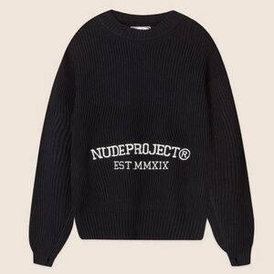 Nude Project Knitwear Sweater Black Size: Small